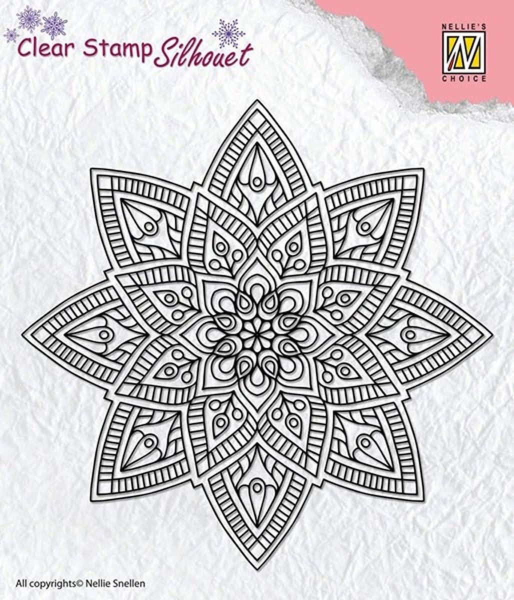   clear Silhouet mandala Nellie Snellen SIL040